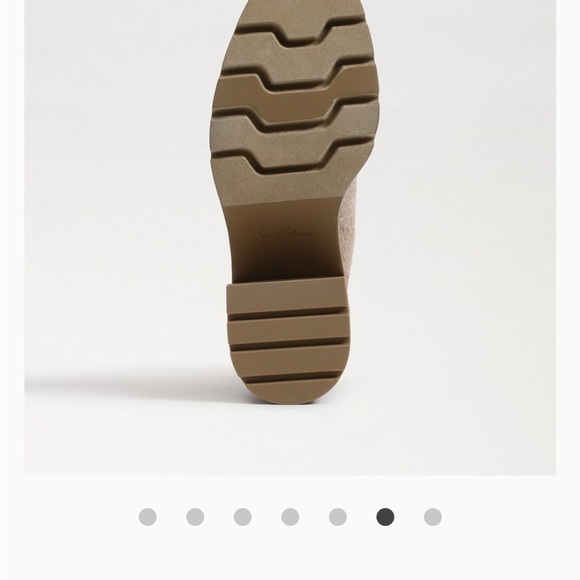 Lug Sole Sock Boots, Block Heel Ankle Booties, Tan Neutral Winter‎ Shoes - Picture 6 of 6